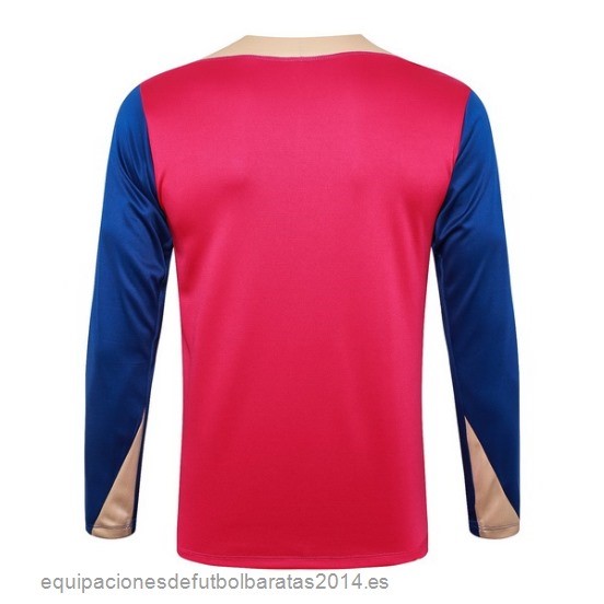 Nuevo Sudadera Entrenamiento Barcelona 24/25 Rosa Azul Baratas